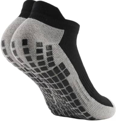 Kit 3 Meias Antiderrapantes Esportivas Masculina, Cano Baixo, Grip na Sola, Confortável, Não Escorrega, Perfeito para Esportes