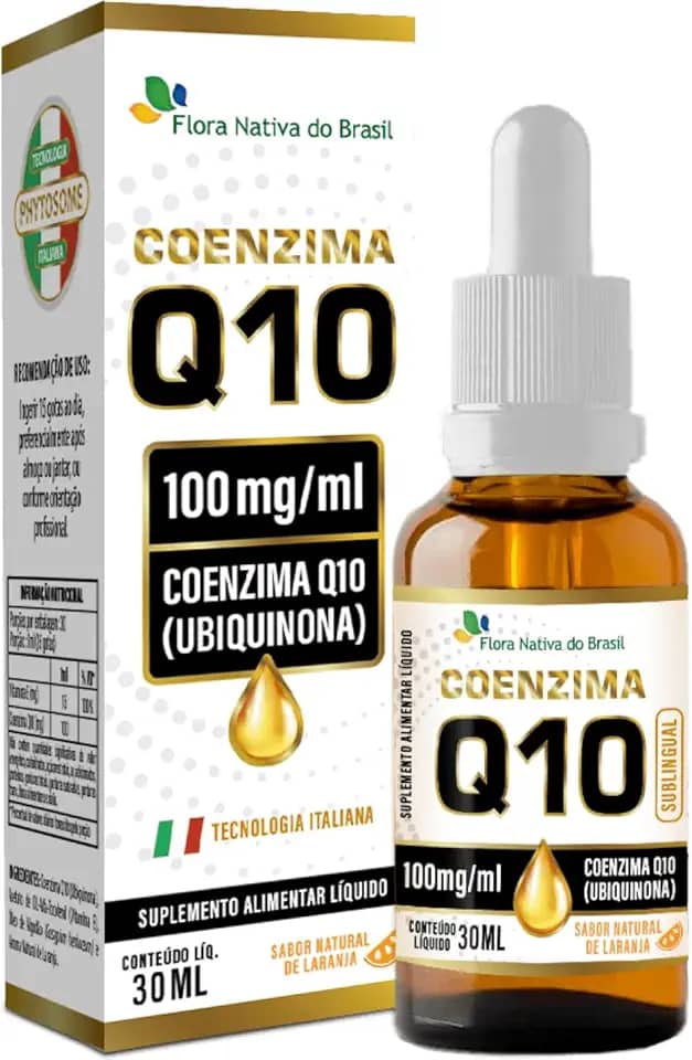 Coenzima Q10 Sublingual em gotas 30ml - Flora Nativa (Laranja)