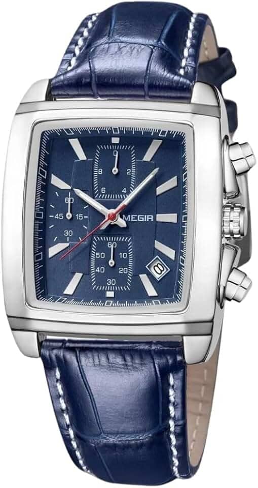 Relógio Masculino "Imperium" com Cronógrafo e Calendário, Ponteiros Fluorescentes, Design Clássico e Moderno, Resistente à Água 3m – Acompanha Caixa Premium