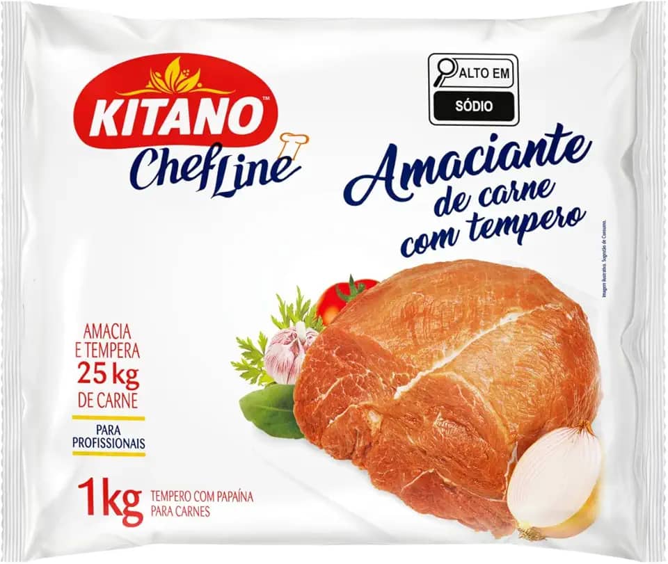Amaciante de Carne Kitano Chef Line Pacote 1kg