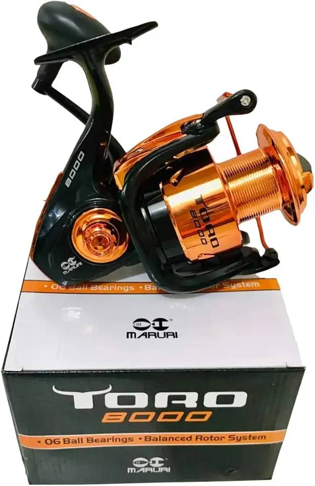MOLINETE MARURI TORO 8000-6 ROLAMENTOS PESCARIA MEDIA/PESADA