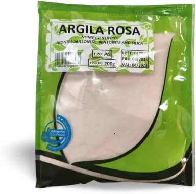 Argila Rosa em Pó 200g | Limpeza Suave, Revitalização e Cuidado para Peles Sensíveis