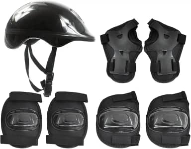 DM Toys Kit de Proteção Radical Plus Infantil Preto M 55-59cm, Radical, DMR5486