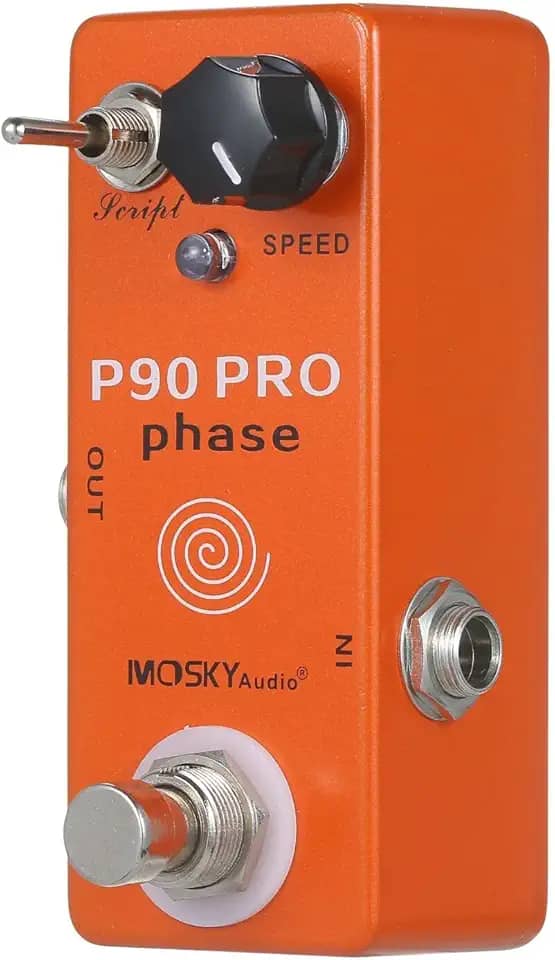 Áudio p90 pro phase phaser pedal efeitos de guitarra único mini vintage phaser pedal efeito