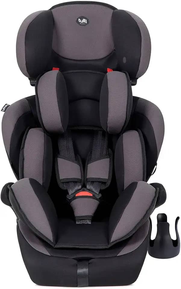 Cadeirinha Infantil Para Bebe Athenas Carro 09 á 36 Kg Preto com Cinza Tutti Baby