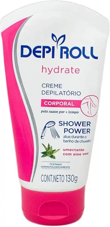 DEPIROLL Creme Depilatório Corporal Shower Power Hydrate 130 G Depiroll