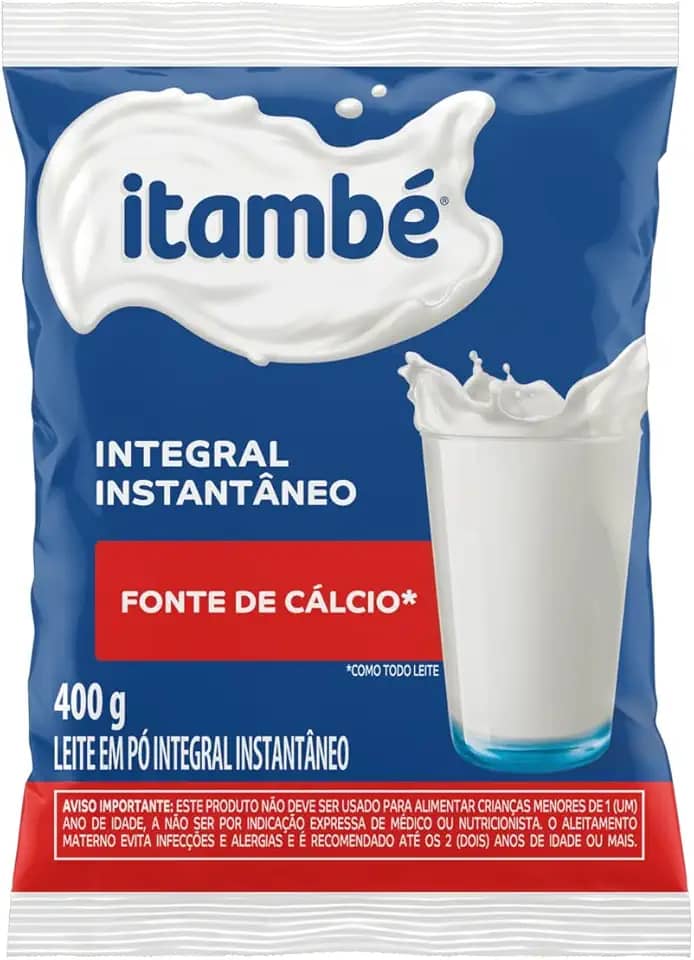 Leite em Pó Integral Instantâneo Itambé Pacote 400g
