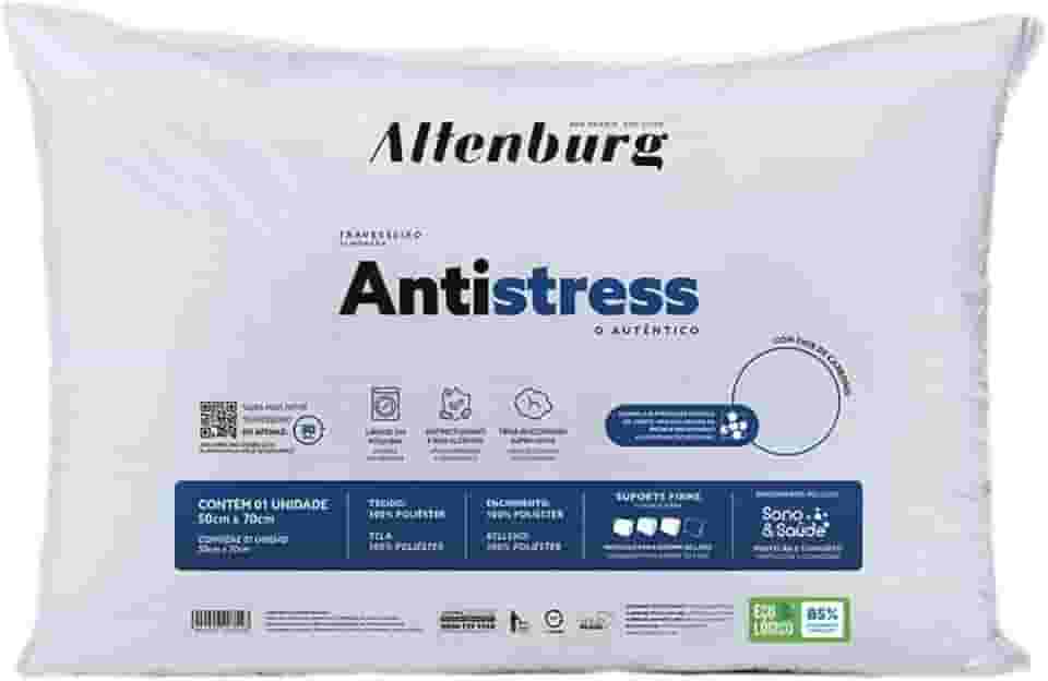 Travesseiro Antistress Altenburg - Branco - 50Cm X 70Cm