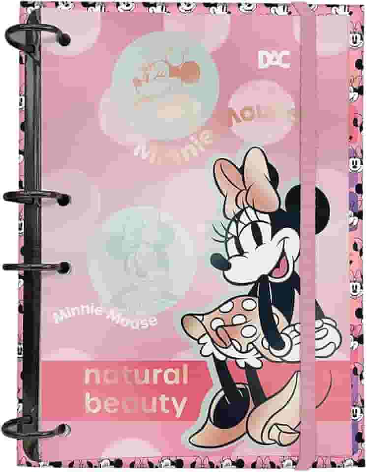 DAC - Fichário Colegial sem lombo com Elástico e 144 Folhas Decorada - Minnie