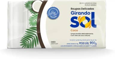 Girando Sol Sabão Em Barra Coco 1Kg