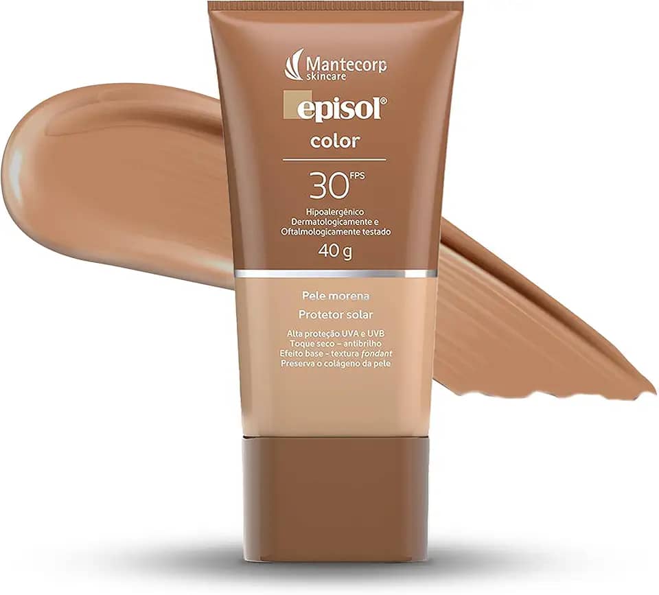 Protetor Solar Color Pele Morena Fps 30, 40G, Episol, Mantecorp Skincare
