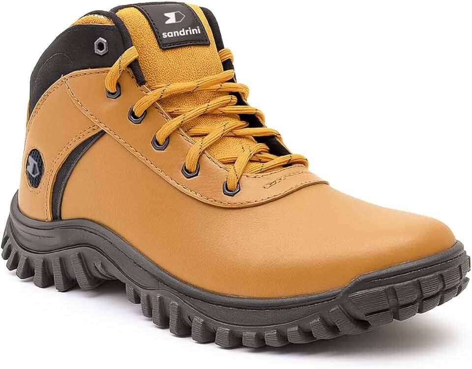 Bota Coturno Sandrini Fortway Couro Sintetico Confortavel