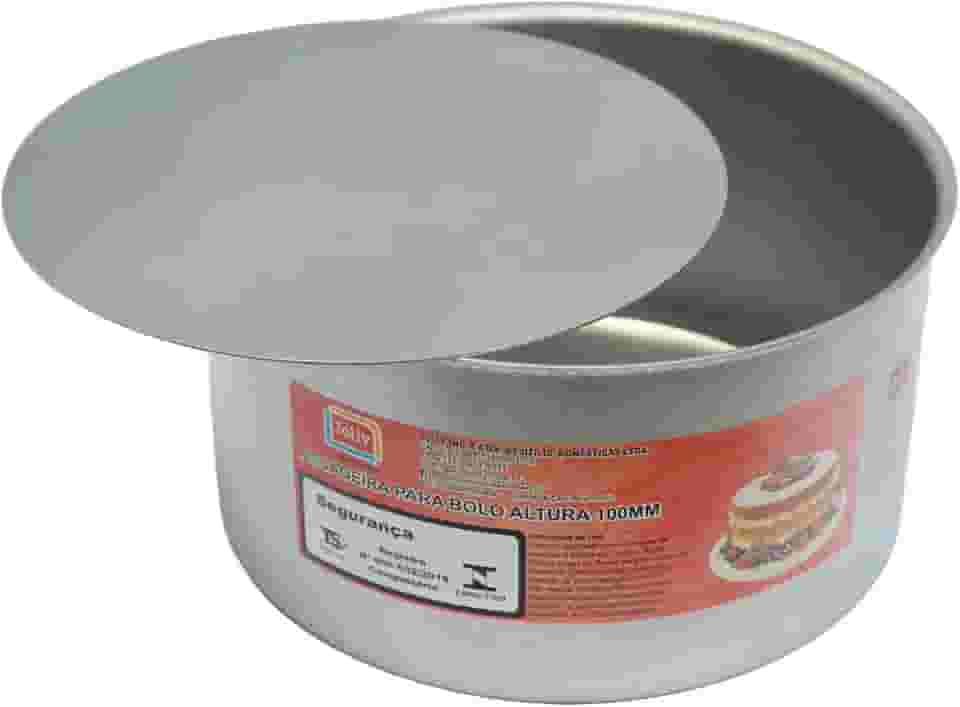 Assadeira Redonda Extra Alta com Fundo Removível 18 x 10 cm