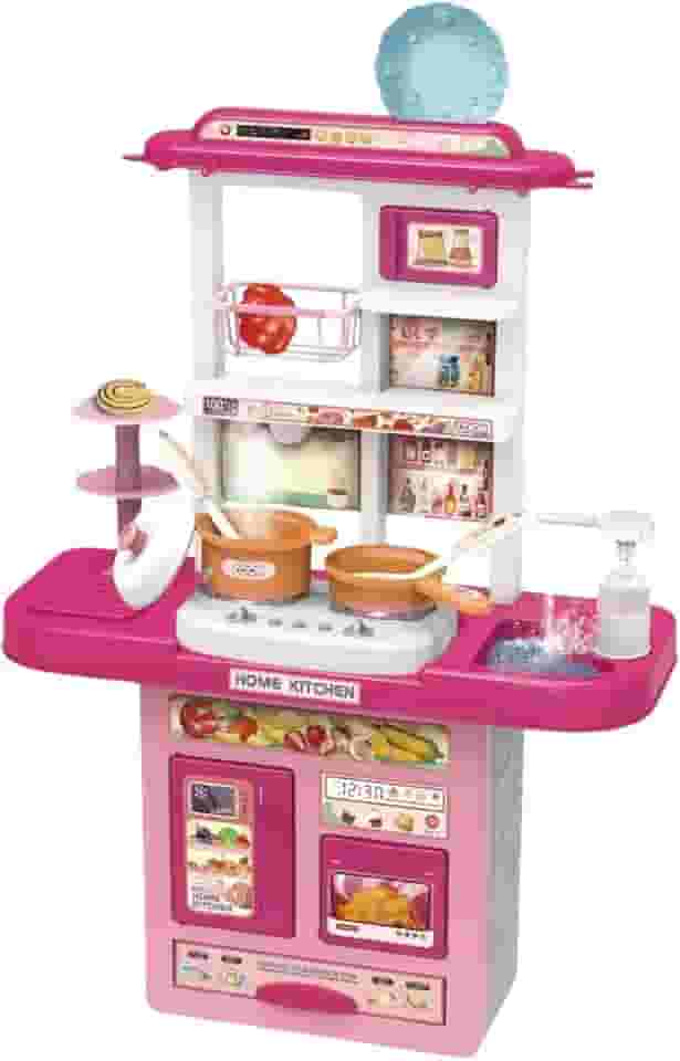Kit Cozinha Infantil de Brinquedo Completa Sai Água e Som com Acessórios (Roxa)