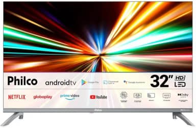 Smart TV Philco 32' Led Dolby Áudio Prata PTV32M9GACGB – 127 Volts