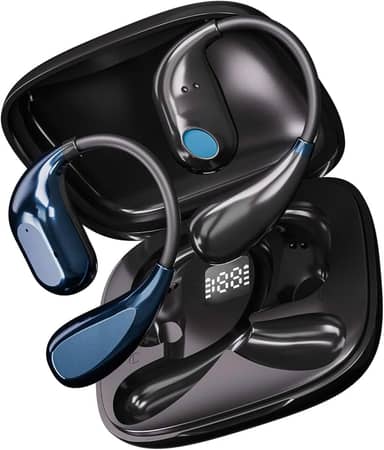 Fones de ouvido tradutores em tempo real - Fone de ouvido de tradução de IA bidirecional em 150 idiomas com suporte gratuito para aplicativo, cancelamento de ruído ENC e tempo de reprodução 10H para