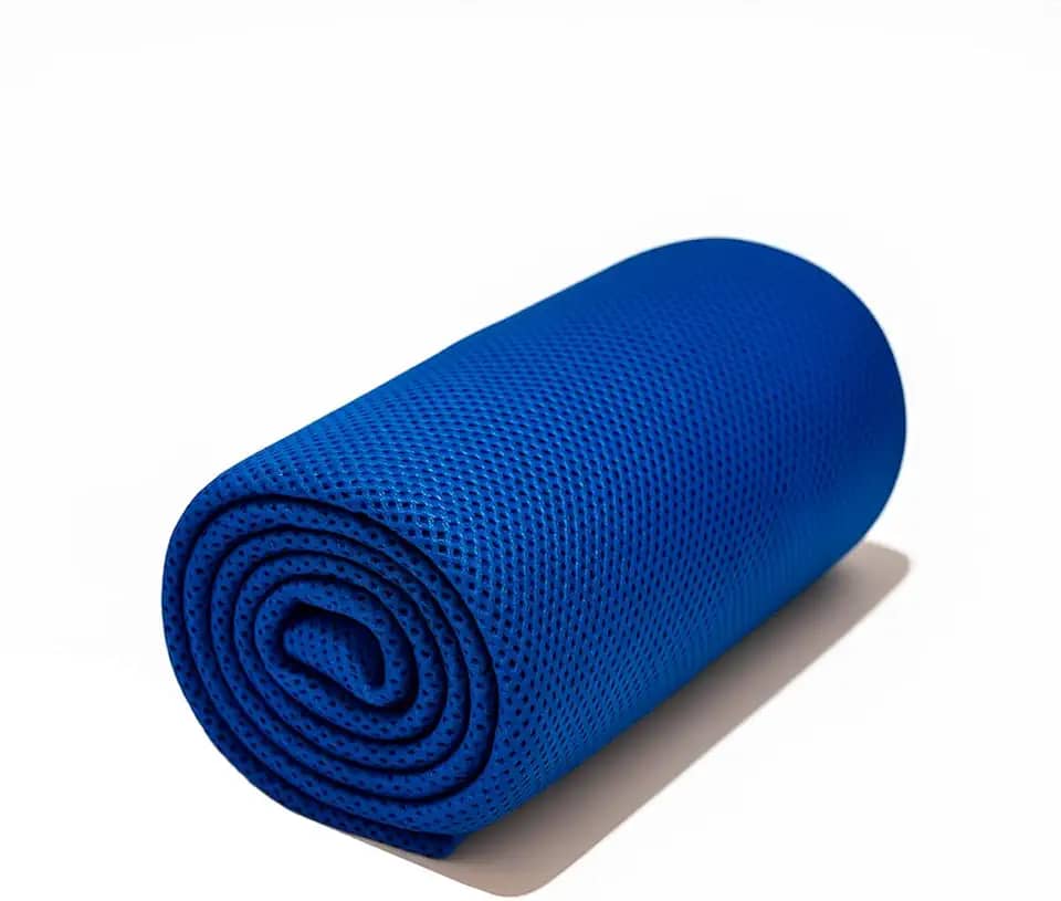 Toalha Alta Absorção Secagem Rápida Microfibra Ultra Fina Macia Super Compacta Dupla Face Tripla Camada, Antibacteriana Para Academia, Acampamento, Viagem, Natação (Azul)