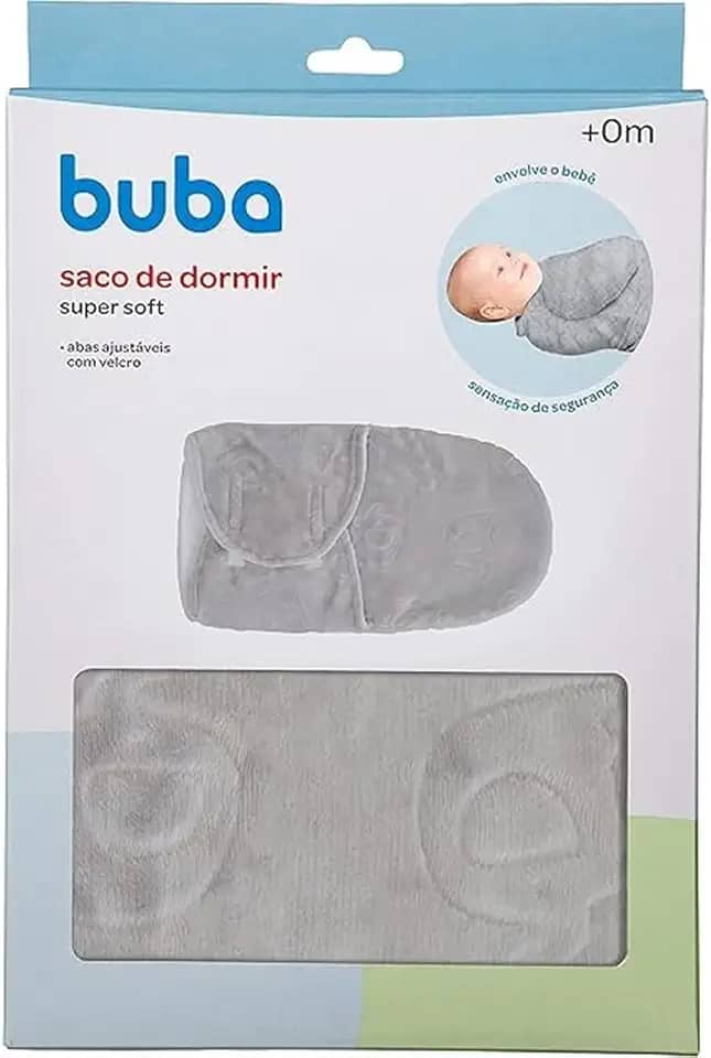 SACO DE DORMIR BABY SUPER SOFT CINZA