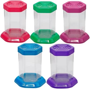 Aquário para Peixe Betta com Tampa – Beteira Sextavada em Acrílico 1L (Vermelho)