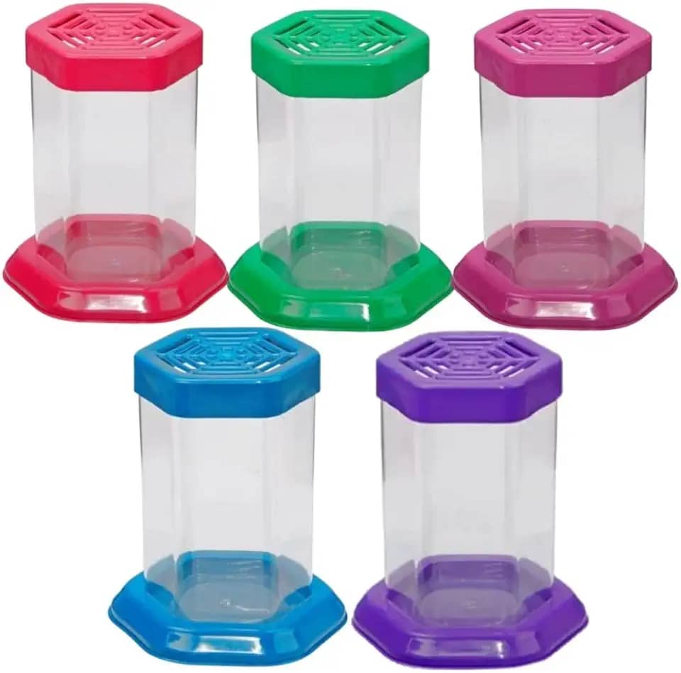 Aquário para Peixe Betta com Tampa – Beteira Sextavada em Acrílico 1L (Vermelho)