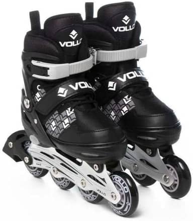 Patins In Line Cinza e Preto Pequeno Vollo Sports