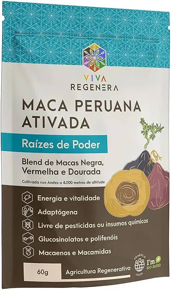Maca Peruana Ativada - Raízes de Poder Viva Regenera 60 g