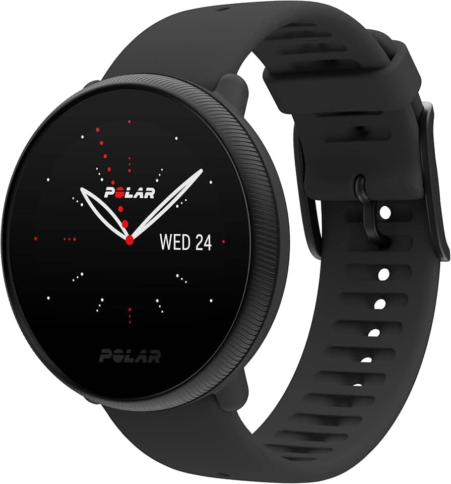 Polar Ignite 2 Preto - Smartwatch Fitness com GPS integrado, Monitor Cardíaco baseado no pulso, Orientação personalizada para exercícios, Recuperação e Monitoramento do sono, Controles de música