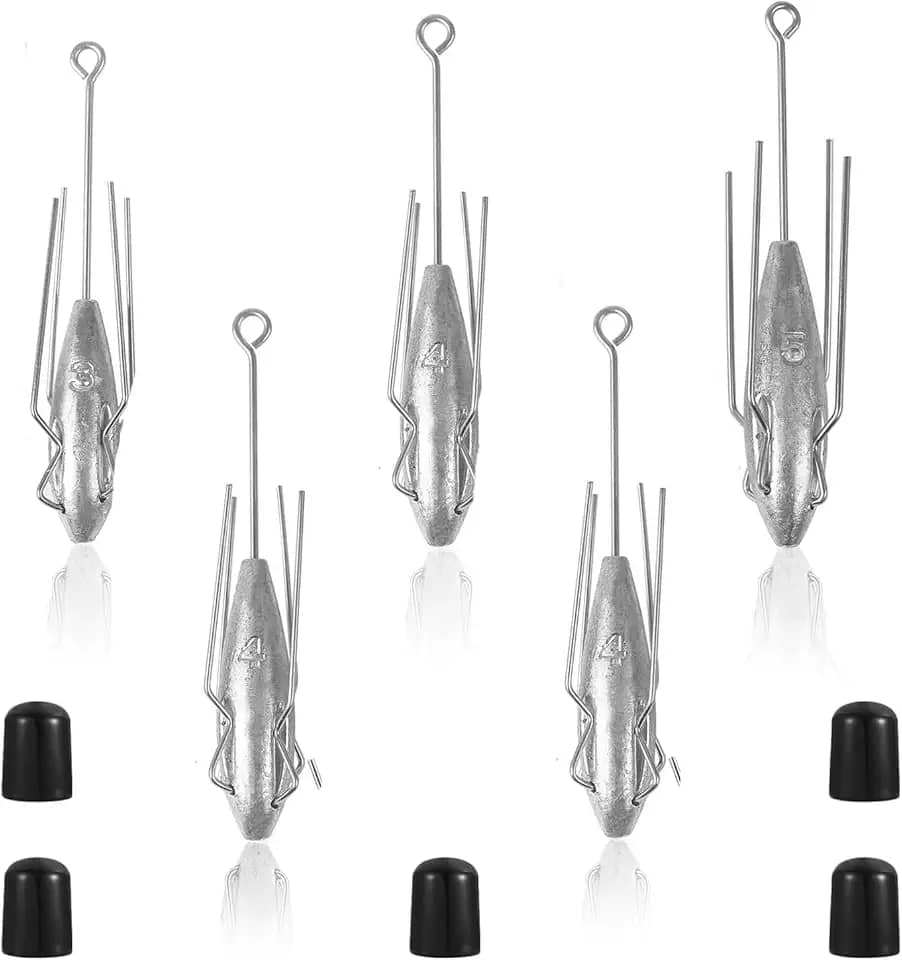 5 Peças De Chumbadas Sputnik, Pesos Pesca, Chumbo, Cauda Longa, Surf Casting, Aranha Para Pesca Bagre Em Água Salgada Na Praia (3 Oz - Peças)