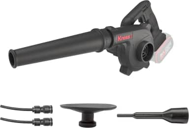 Soprador a Bateria Kress KUF30.9 20V – 290 km/h, 3 Velocidades, Design Compacto e Leve, Kit de Acessórios Completo – Alta Potência e Versatilidade Profissional – Não Acompanha Bateria