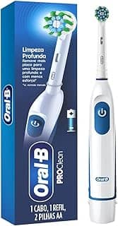 Oral-B Power, Escova de Dentes Elétrica, Remove mais Placa que uma Escova Manual, cor Branca