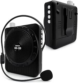 Amplificador de Voz Megafone com Microfone e Rádio Fm para Professores-SHACK