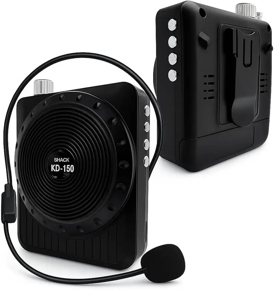 Amplificador de Voz Megafone com Microfone e Rádio Fm para Professores-SHACK