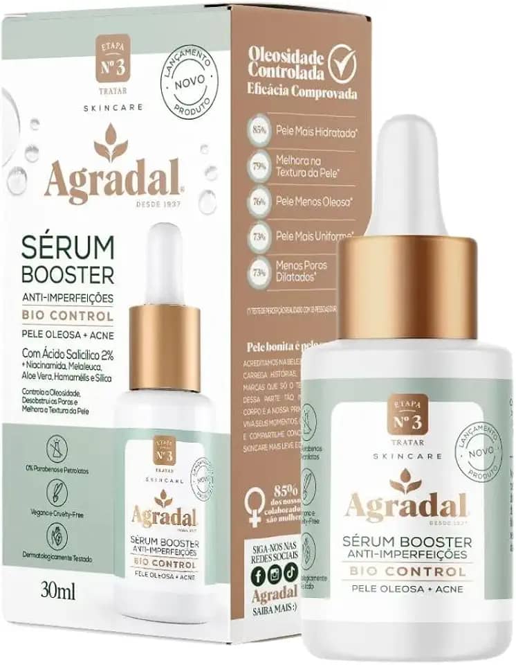 Agradal Sérum Booster Antioleosidade Bio Control 30Ml