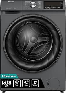 Hisense Lava e Seca, 13kg Lavagem/8kg Secagem, Steam, 13 Programas, Motor Inverter, Painel Touch, Titanium WD13X - 127V