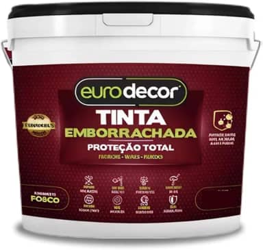 Super Tinta Emborrachada 3.6kg Contra Infiltrações Fissuras Acabamento Fosco (Branco)