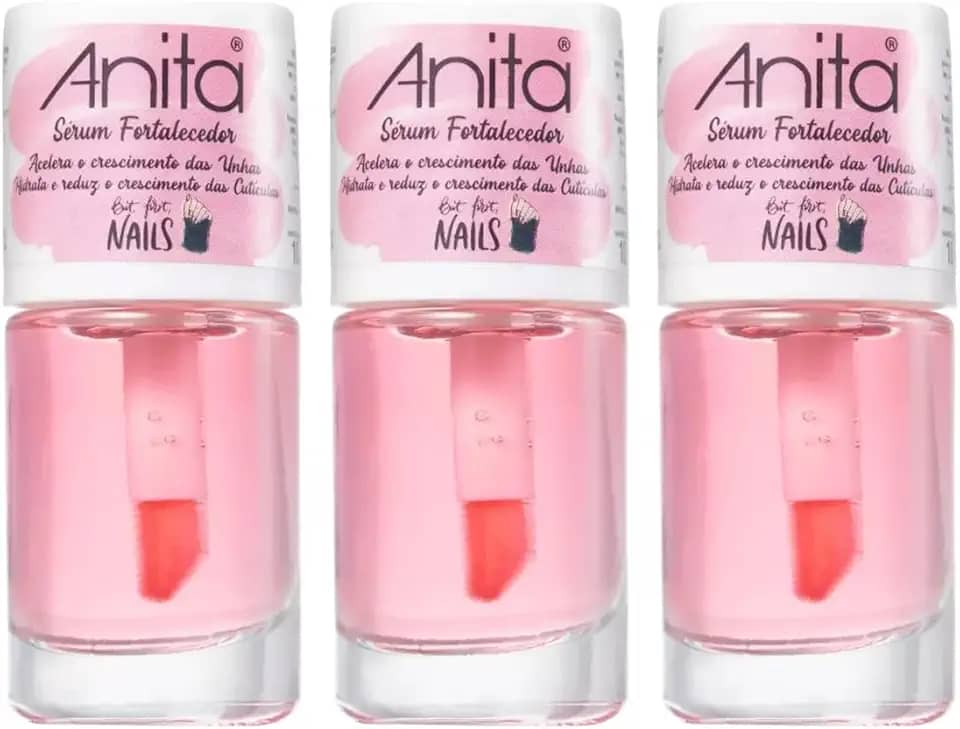 Kit 3 Esmalte Sérum Fortalecedor Anita Crescimento De Unha -Ref 552