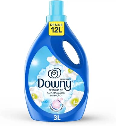 Downy Amaciante Concentrado Brisa Suave 3L, Rende 12L, Perfume Suave por Mais Tempo, Aroma Leve, Fresco e Floral, Amaciante Downy Concentrado