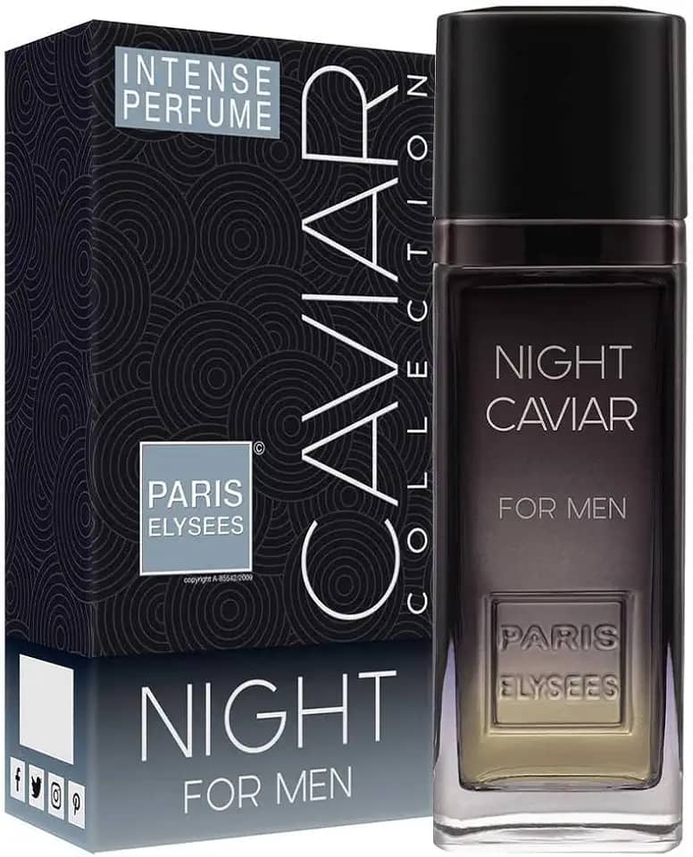 Perfume Importado Paris Elysees Eau De Toilette Masculino Night Caviar 100ml