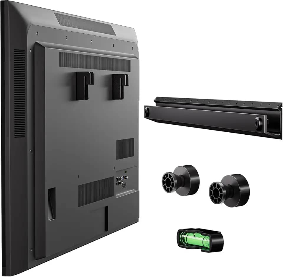 Suporte de parede para TV sem tacha, suporte de TV para drywall resistente para TVs de tela plana de 22-55 polegadas, sem parafusos, sem perfuração, sem âncoras, fácil instalação com todas as ferragens incluídas