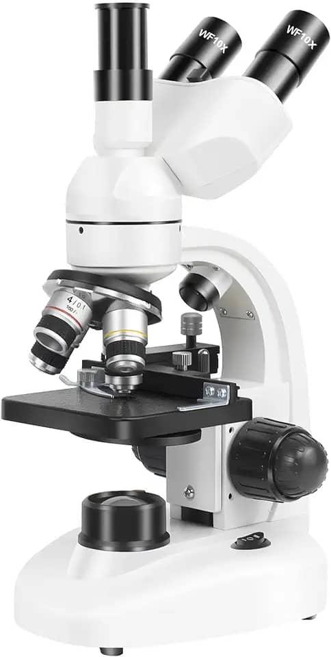 Microscopio, Microscópio, Microscopio Profissional 5000X, Kit de Eletrônico Trinocular Profissional, óptico 5000X, Biológico, Com 2X, 10X, 25X