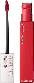 Maybelline SuperStay Matte Ink Batom Líquido Matte Longa Duração 16H com Aplicador Preciso, Não Transfere e Cor Intensa, Acabamento Matte Confortável, Cor 20 Pioneer Vermelho Clássico, 5ml