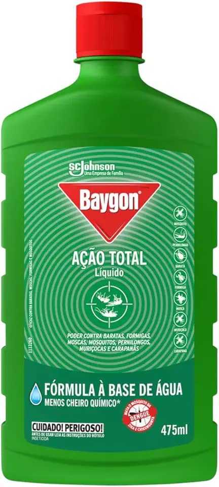 Baygon Inseticida Líquido Ação Total Base Água 475ml