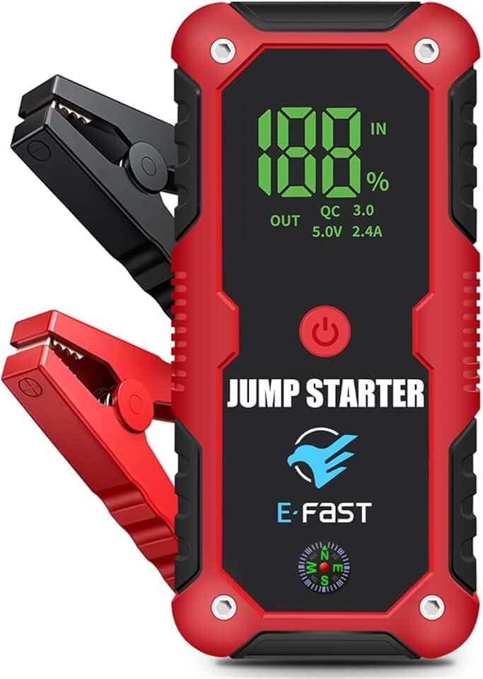 Banco de Energia Iniciador Carro 36900mAh Carregador Bateria Booster Caminhão Moto Jump Pack Pico 800 Ampère Clip Atualizado Emergência Rápido Lanterna LED Veículo 12V