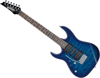 Ibanez Gio GRX70QAL canhoto - Explosão azul transparente