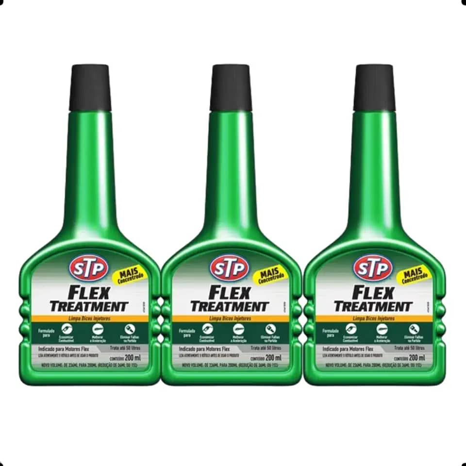 Kit 3 Aditivo Stp Flex Treatment Combustível Alcool E Gasolina