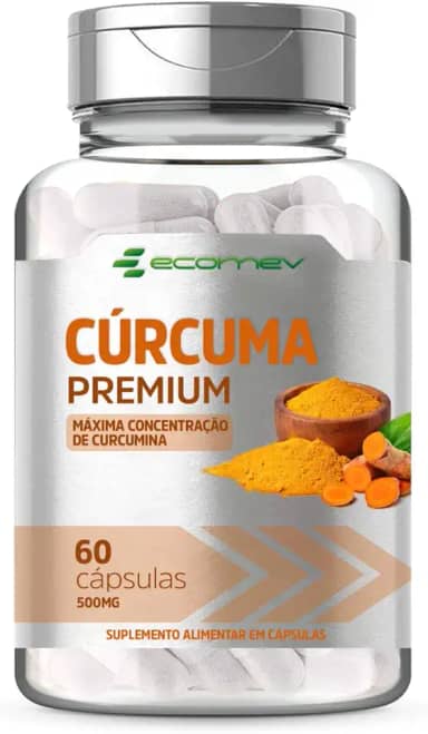 Curcuma Longa 500mg 60 Cápsulas - Ecomev (1 Unidade)