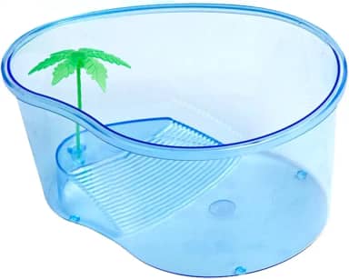 Aquario de Tartaruga Ilha com Coqueiro e Rampa - Cód.d5p5 (Pequeno)