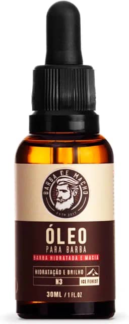 Óleo Barba Macia e Cheirosa Amadeirado 30ml - Barba de Macho