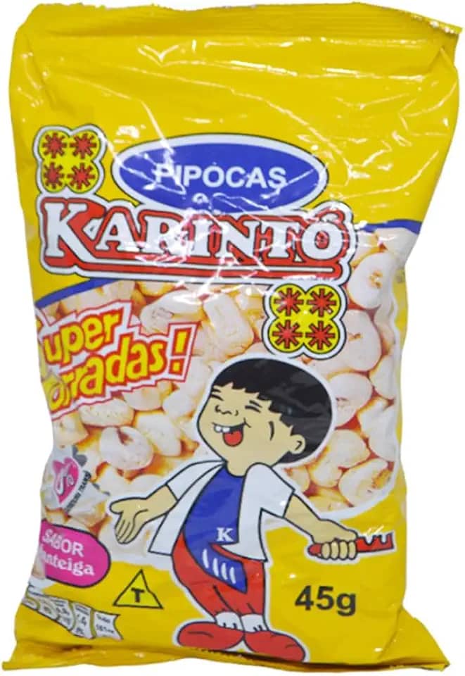 Pipoca Super Torradas Sabor Manteiga 45gr Karintó (10 unidades)