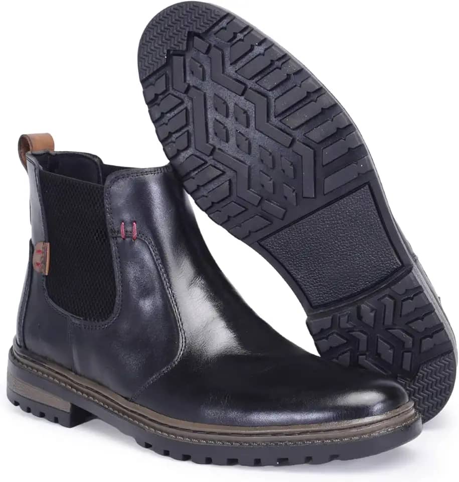 Bota Chelsea Masculina Social e Casual Palmilha Gel Couro Premium